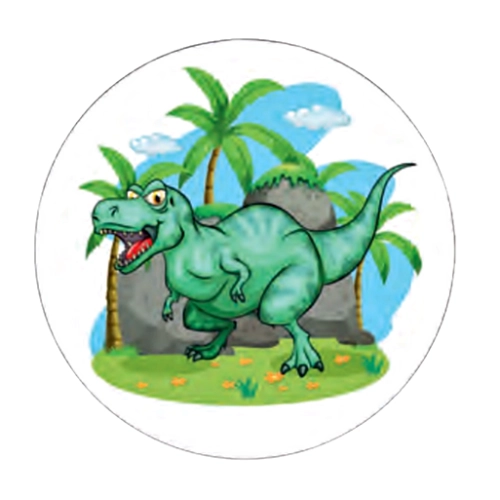 Opłatek waflowy ozdoby na tort dinozaur dekoracje urodzinowe dino